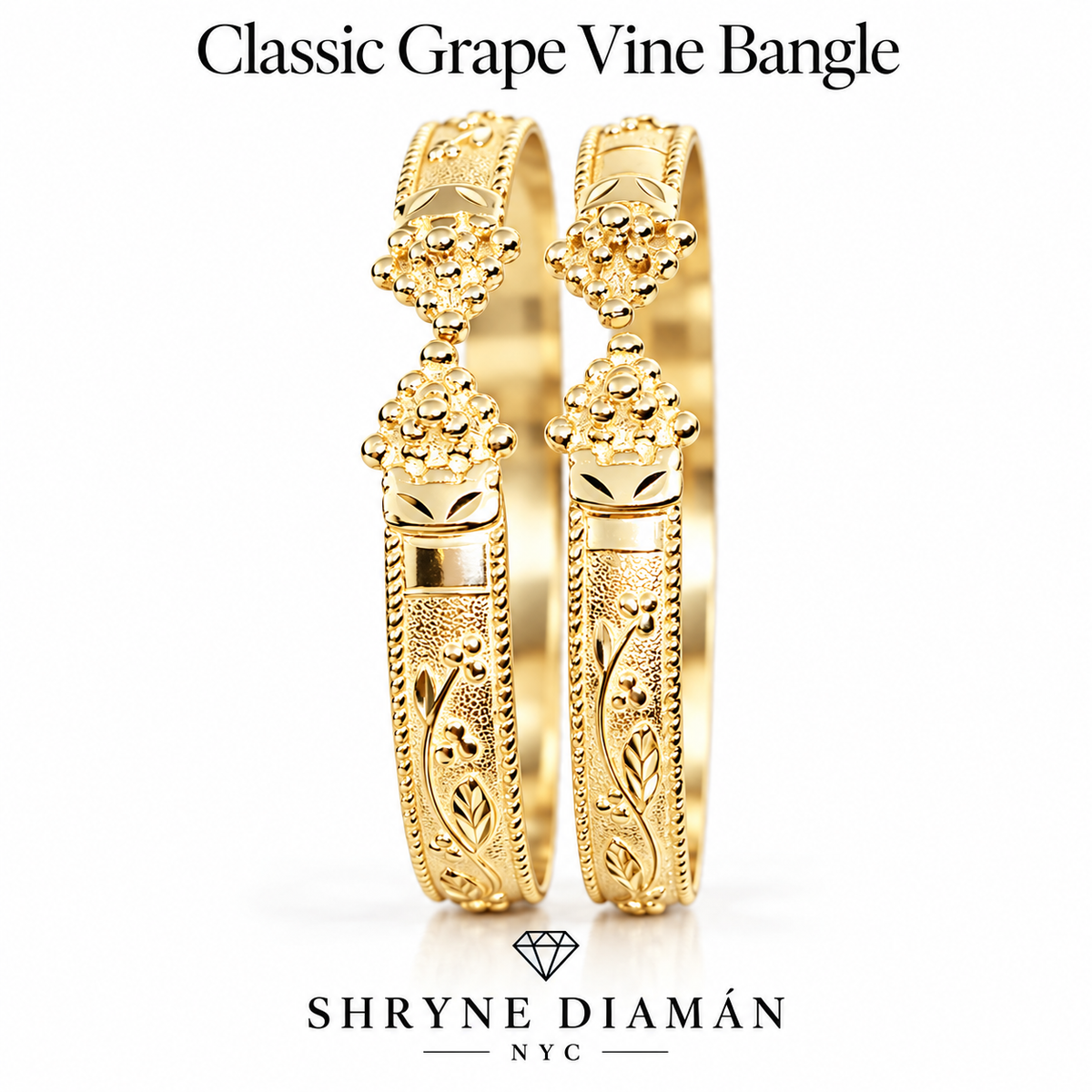 Classic Grape Vine Bangle Set