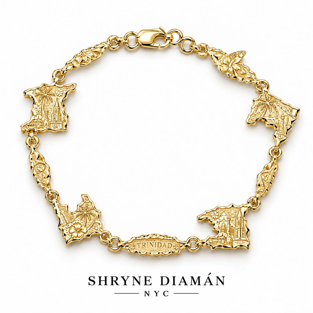 Classic Caribbean Map Bracelet
