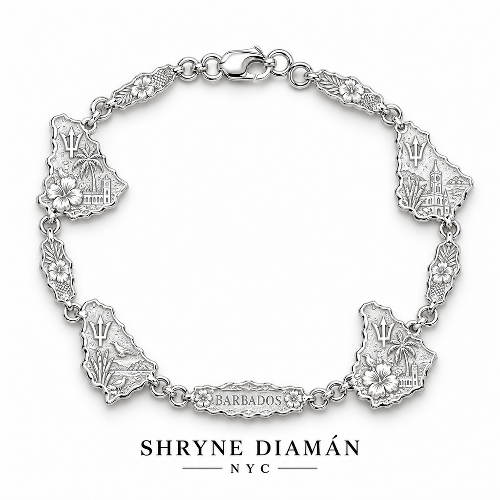 Classic Caribbean Map Bracelet