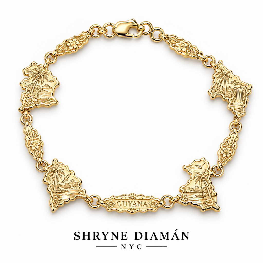 Classic Caribbean Map Bracelet