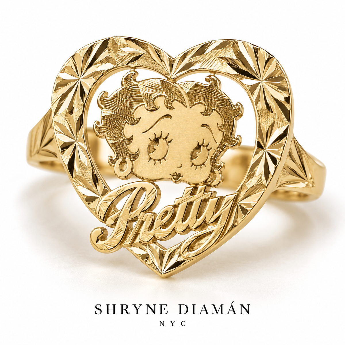 Betty Boop Pretty Heart Ring