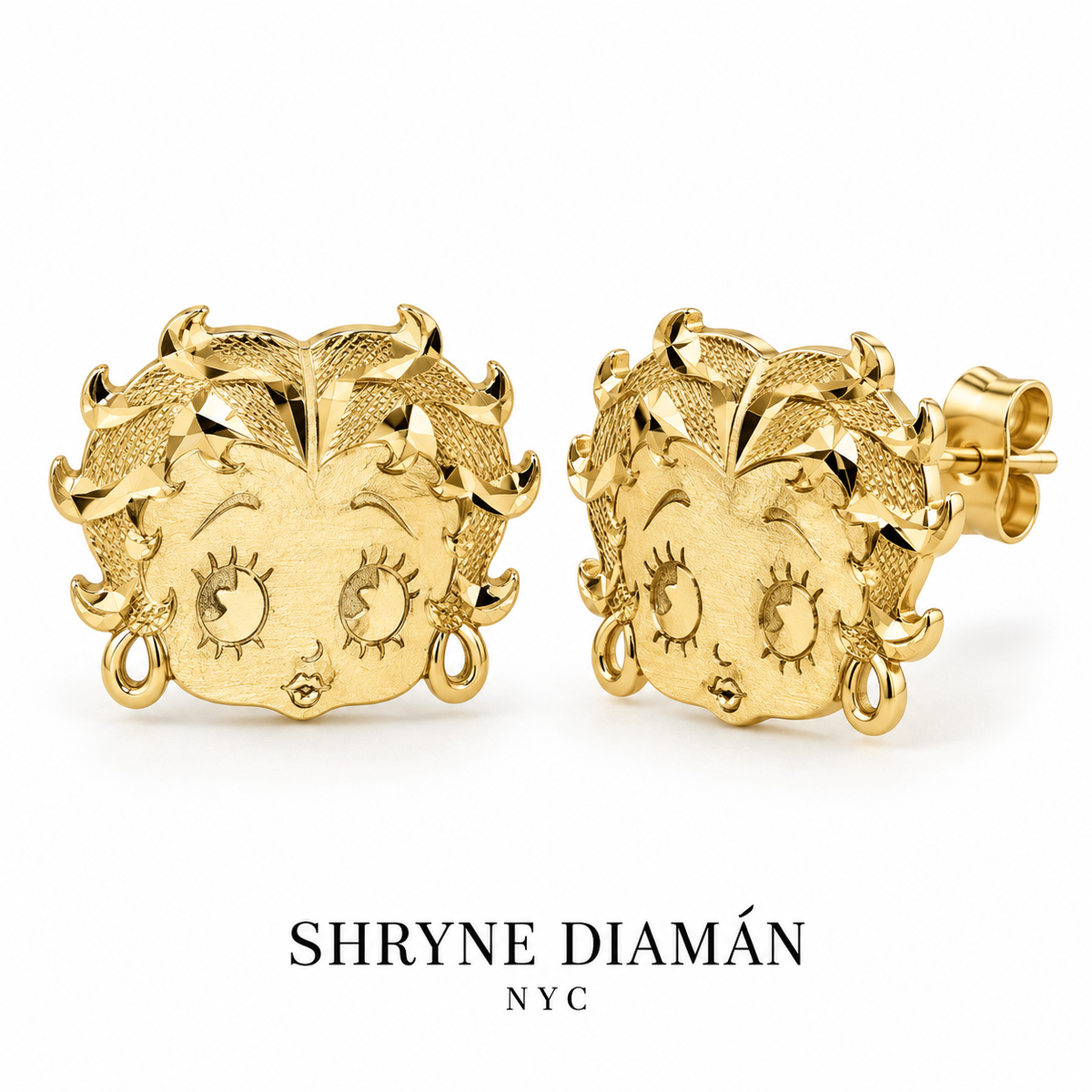 Betty Boop Simple Stud Earrings