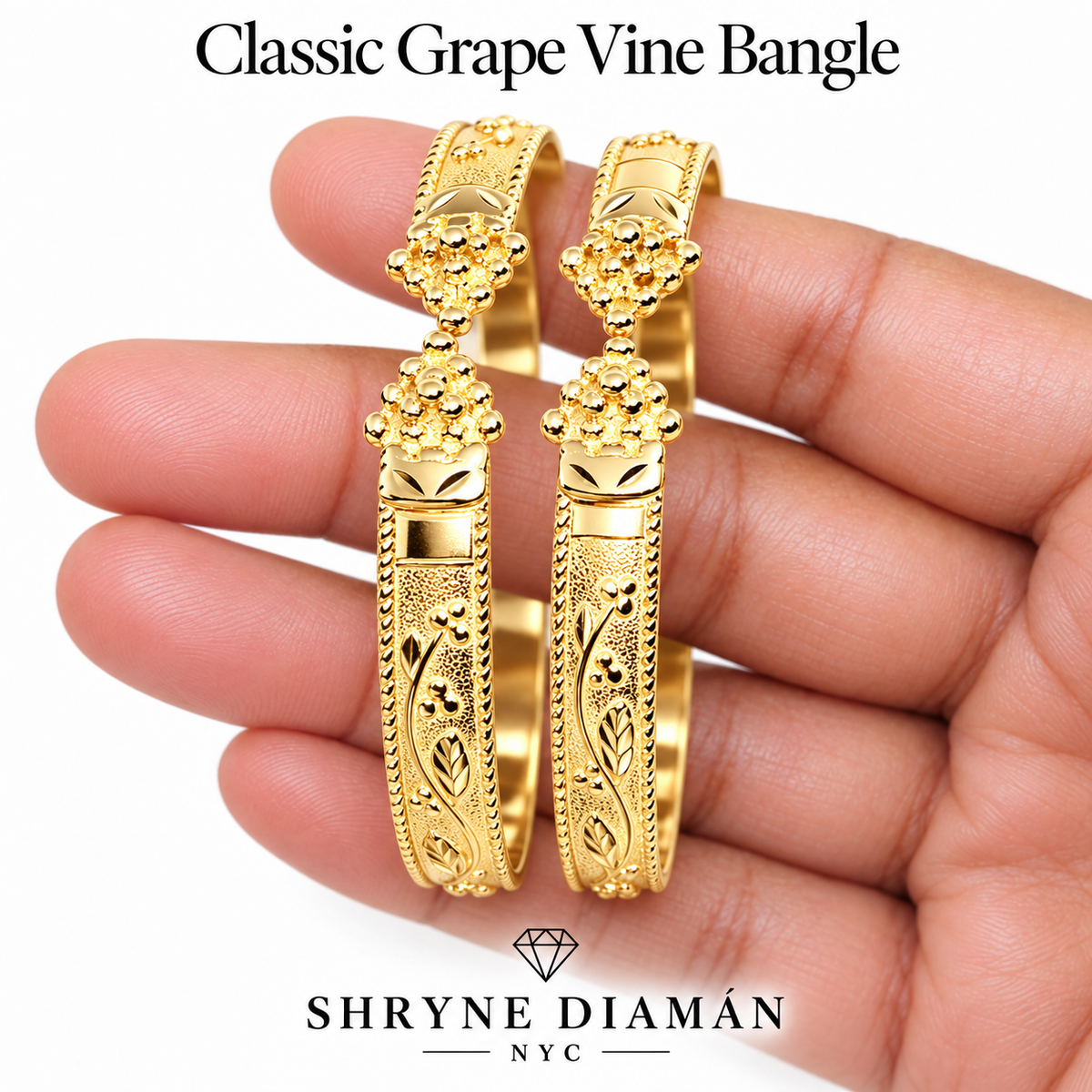 Classic Grape Vine Bangle Set