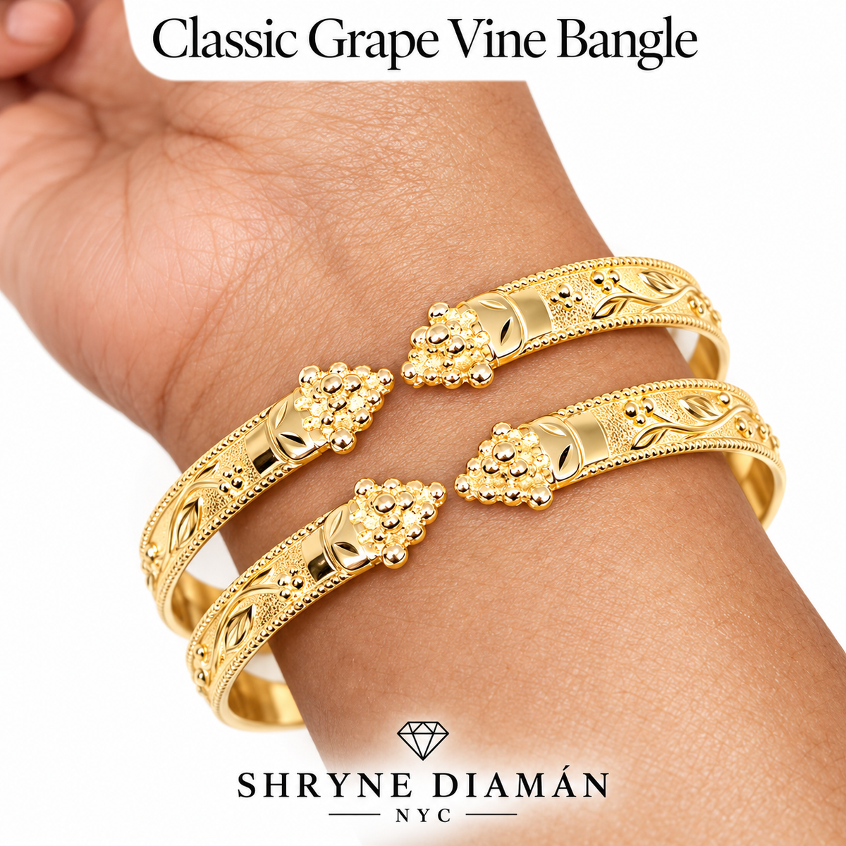 Classic Grape Vine Bangle Set