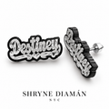 Name Earrings On Black Onyx
