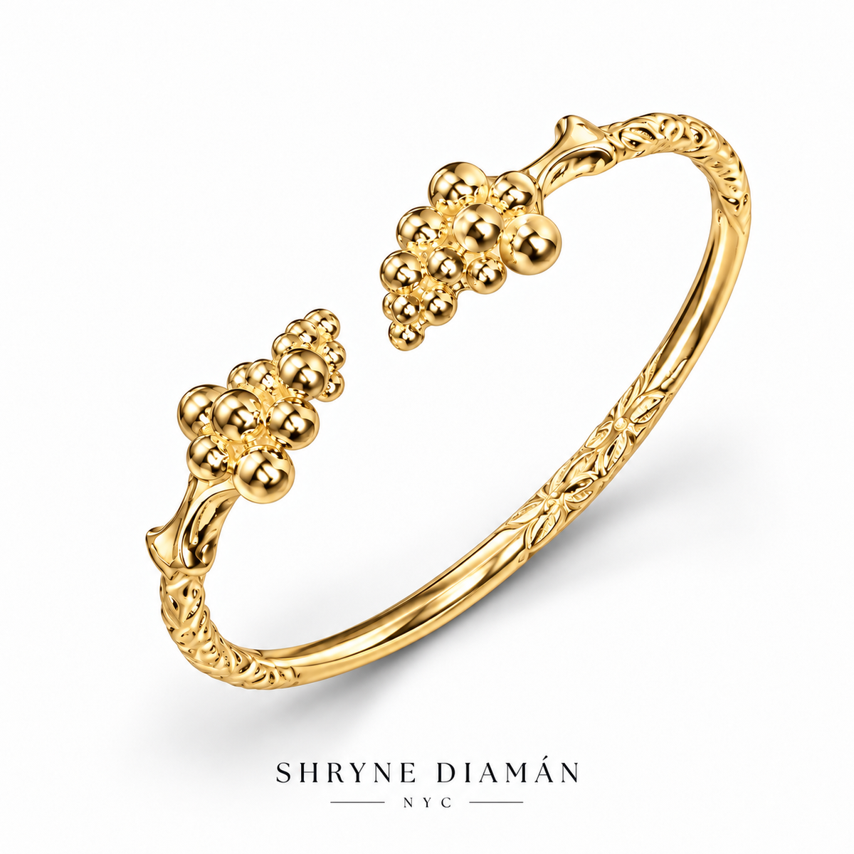 Classic Caribbean Grape Vine Cuff Bracelet