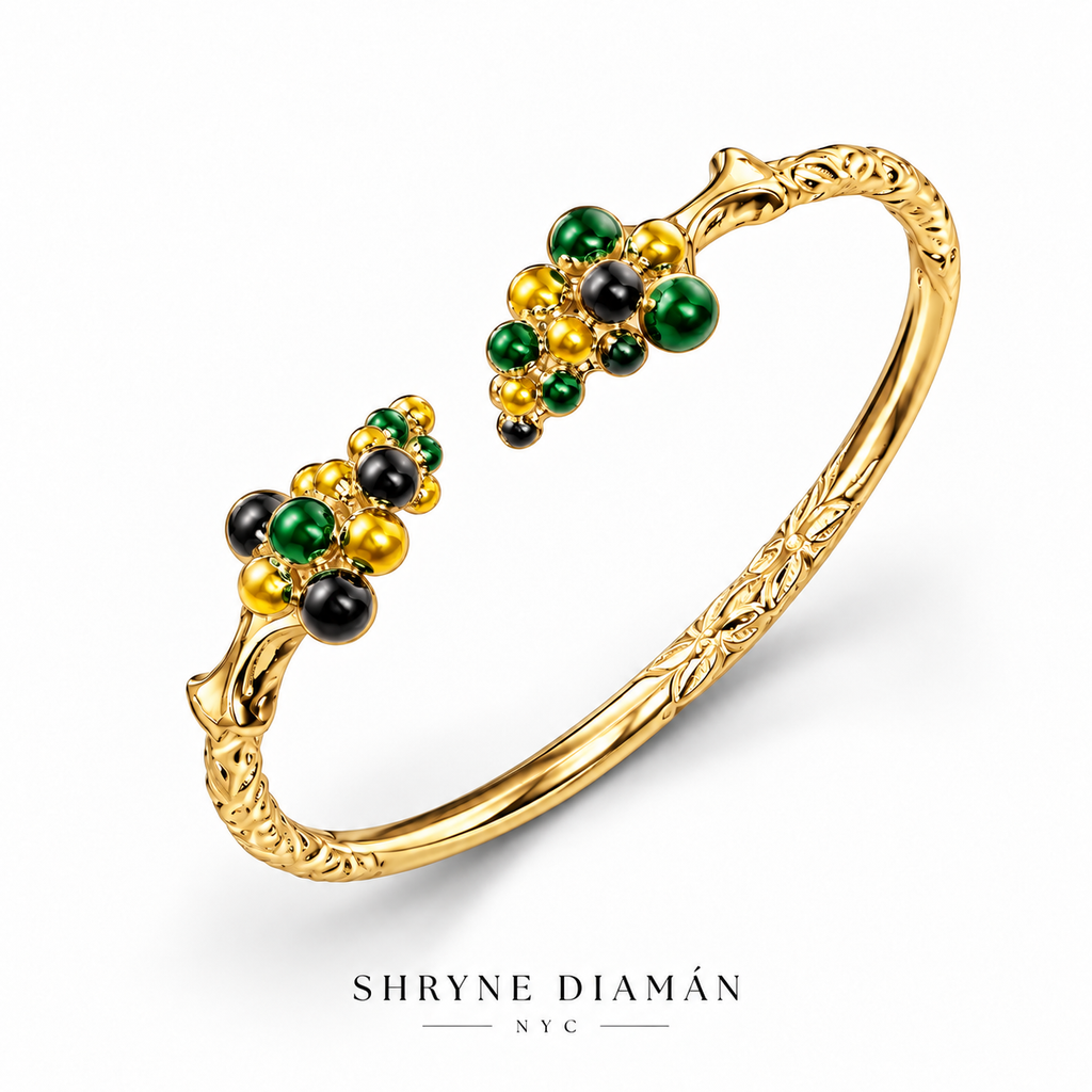 Classic Caribbean Grape Vine Cuff Bracelet