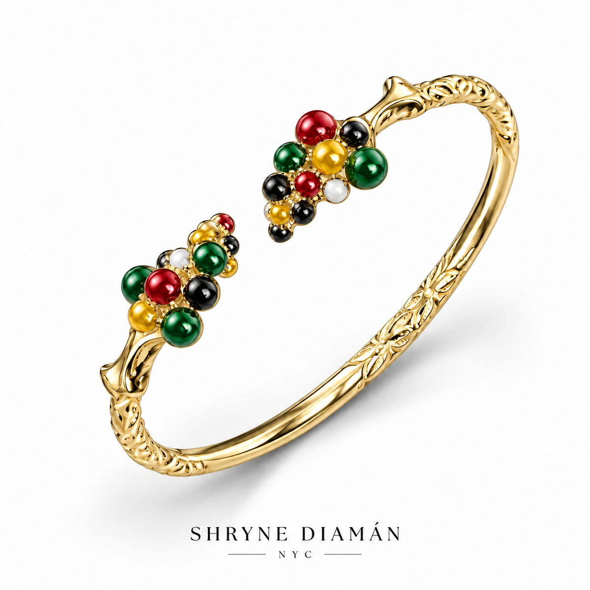 Classic Caribbean Grape Vine Cuff Bracelet