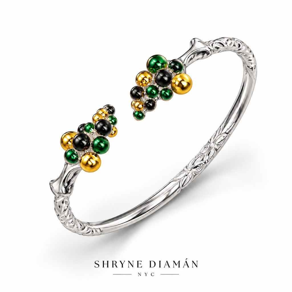Classic Caribbean Grape Vine Cuff Bracelet