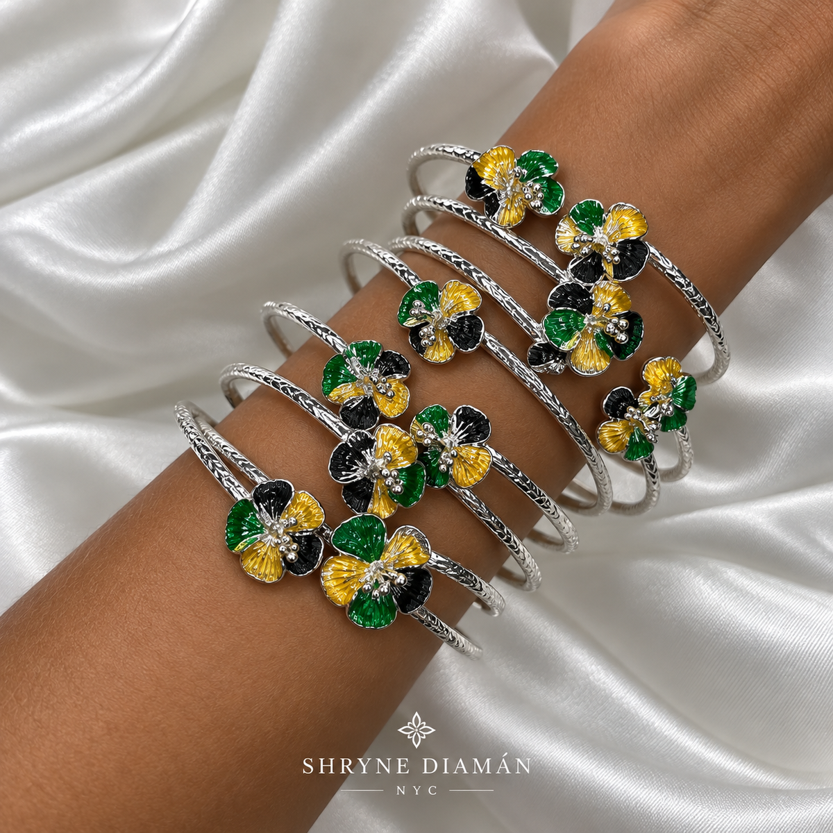 Classic Cultural Hibiscus Bangles