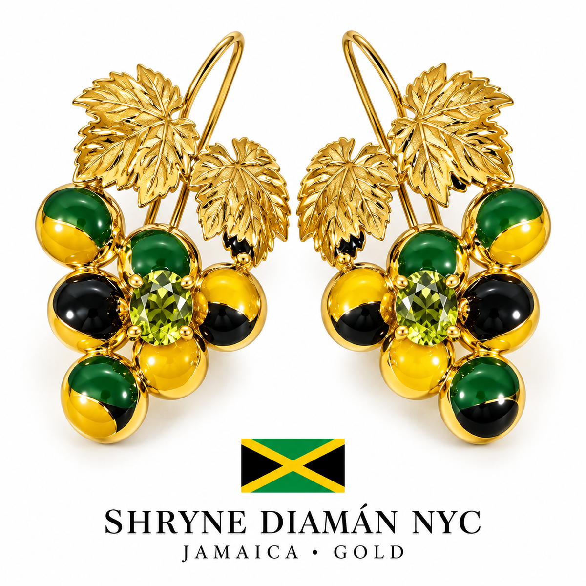 Jamaica Enamel Earrings