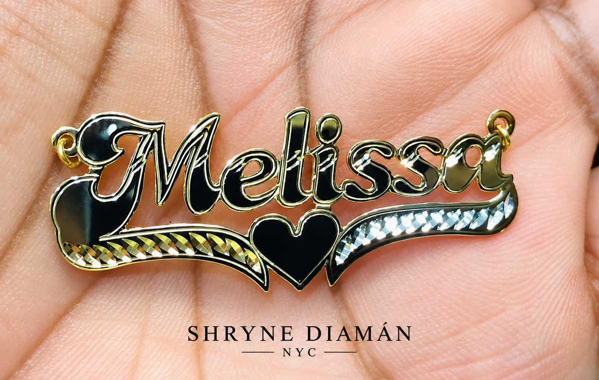 Classic Heart Name Plate