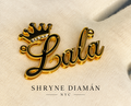 Name Plate With Lab Diamond Crown Large
