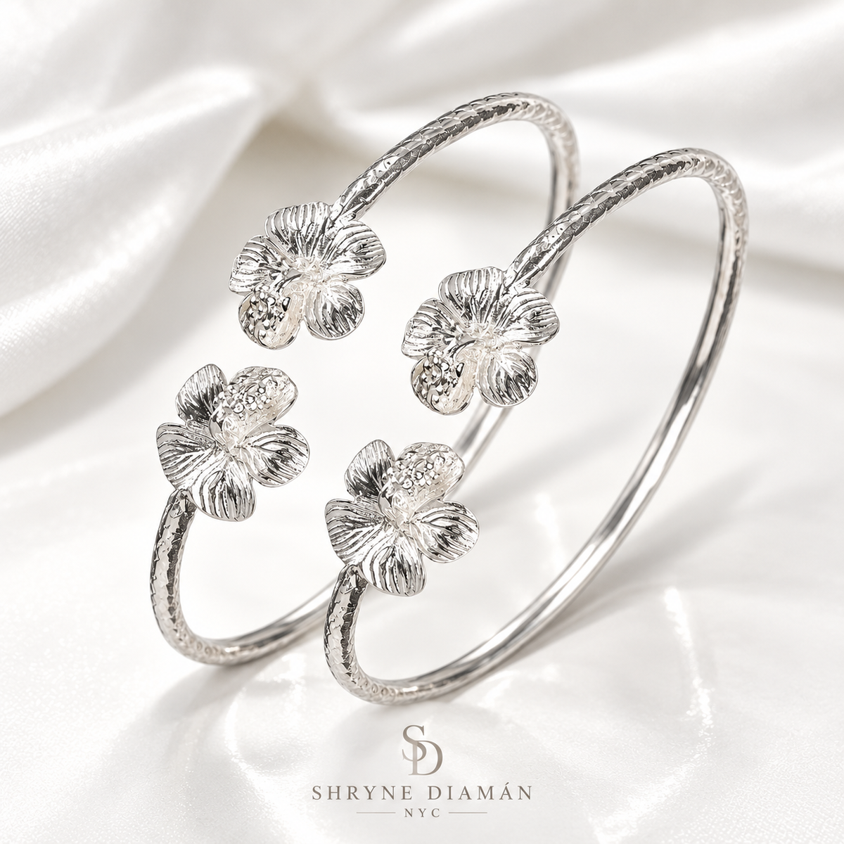 Classic Cultural Hibiscus Bangles