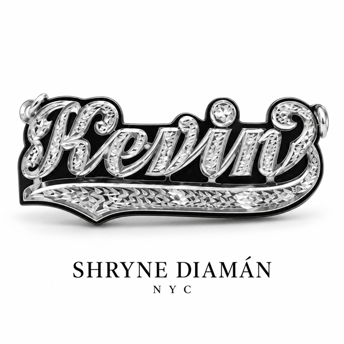 Name on Black Onyx Plate